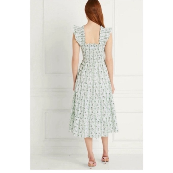 Hill House Ellie Nap Dress in Green Vine Stripe - Picture 4 of 12